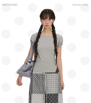 [NECY] puff sleeve tee