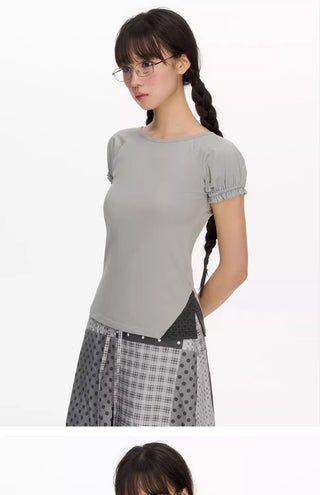 [NECY] puff sleeve tee