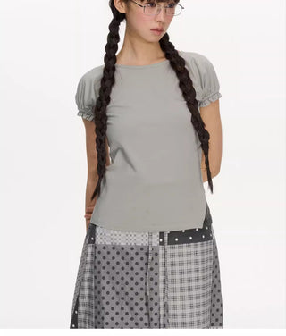 [NECY] puff sleeve tee