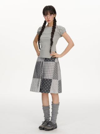 [NECY] puff sleeve tee