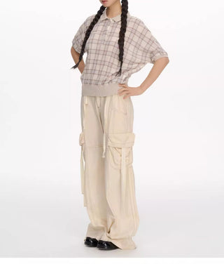 [NECY] plaid polo shirt