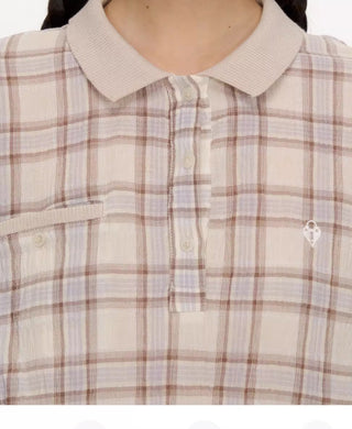 [NECY] plaid polo shirt