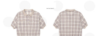 [NECY] plaid polo shirt