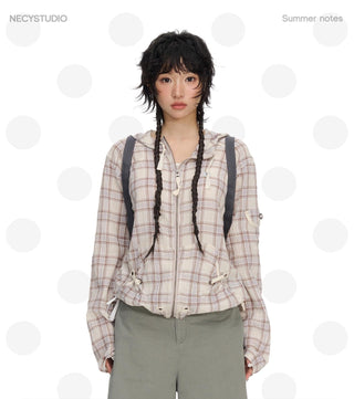 [NECY] plaid cardigan