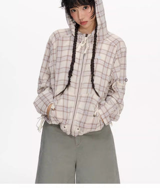 [NECY] plaid cardigan