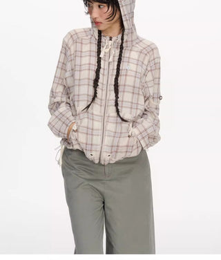 [NECY] plaid cardigan