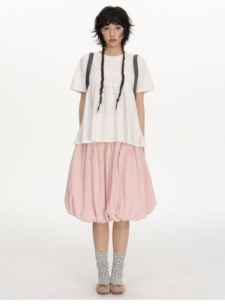 [NECY] pink bud skirt