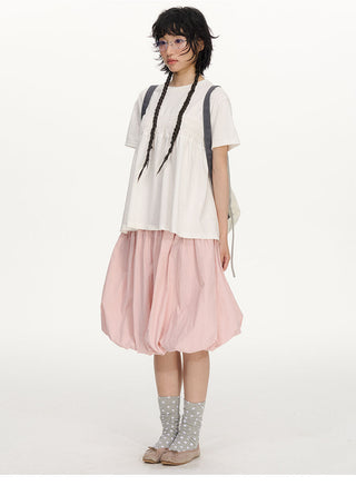 [NECY] pink bud skirt