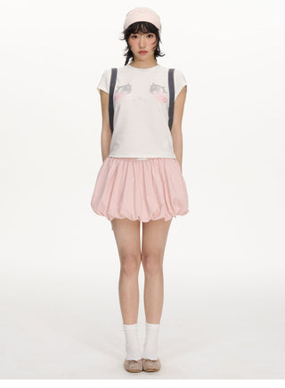 [NECY] pink bud skirt