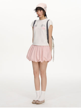 [NECY] pink bud skirt
