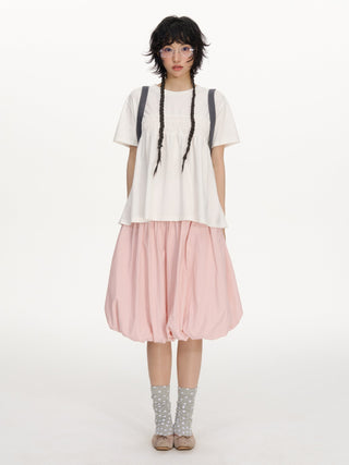 [NECY] pink bud skirt