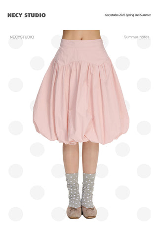 [NECY] pink bud skirt