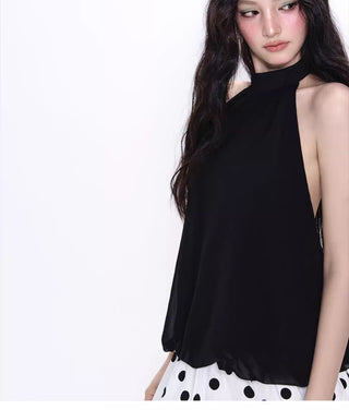 [NECY] halter chiffon vest