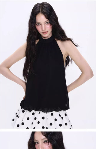 [NECY] halter chiffon vest