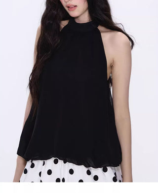 [NECY] halter chiffon vest