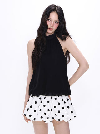 [NECY] halter chiffon vest