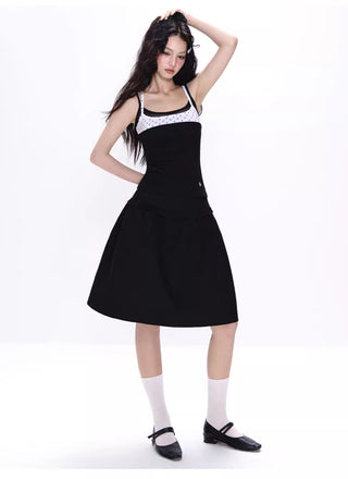 [NECY] black bubble skirt