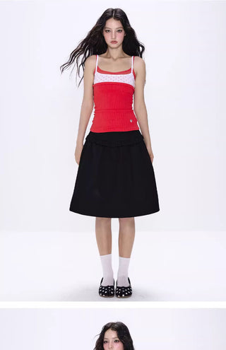 [NECY] black bubble skirt