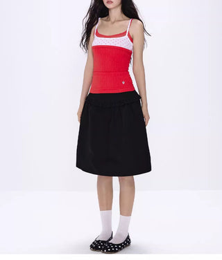 [NECY] black bubble skirt