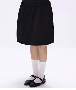 [NECY] black bubble skirt