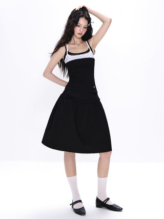 [NECY] black bubble skirt