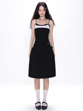 [NECY] black bubble skirt