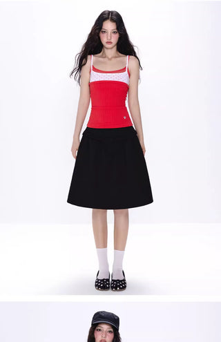 [NECY] polka dot mesh top