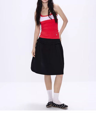 [NECY] polka dot mesh top