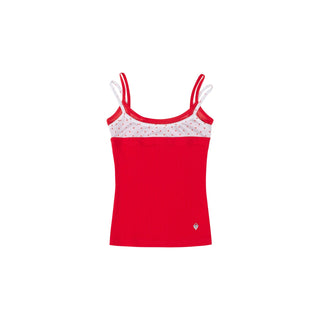 [NECY] polka dot mesh top