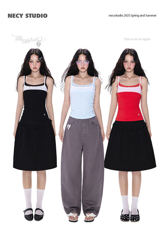 [NECY] polka dot mesh top