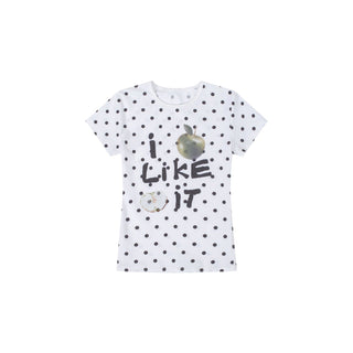 [NECY] apple rhinestone tee