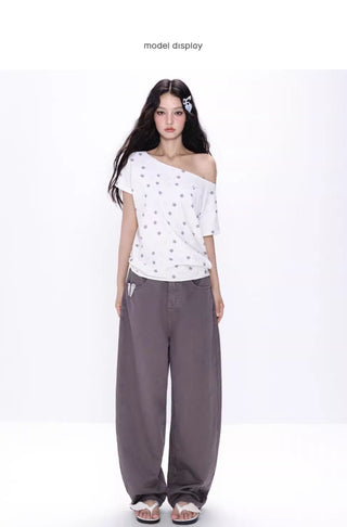 [NECY] wing off-shoulder tee