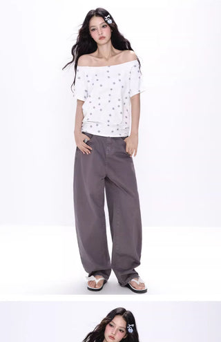 [NECY] wing off-shoulder tee