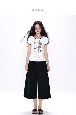 [NECY] wide cropped pants