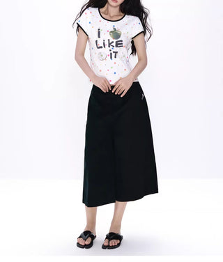 [NECY] wide cropped pants