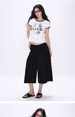 [NECY] wide cropped pants
