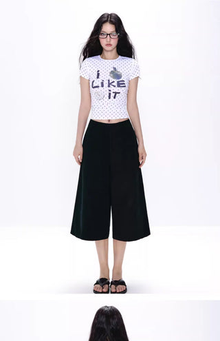 [NECY] wide cropped pants