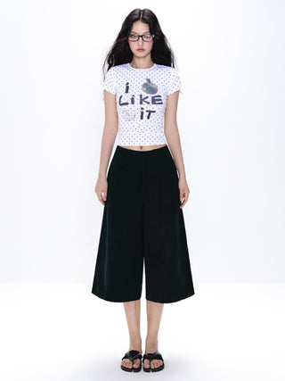[NECY] wide cropped pants