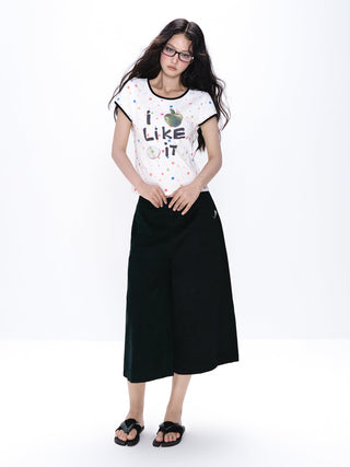 [NECY] wide cropped pants