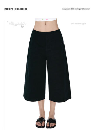 [NECY] wide cropped pants
