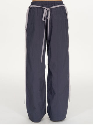 [NECY] lace-up overall pants