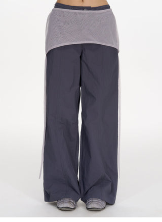 [NECY] lace-up overall pants