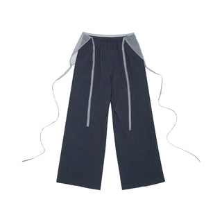 [NECY] lace-up overall pants
