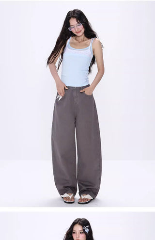 [NECY] gray wide jeans