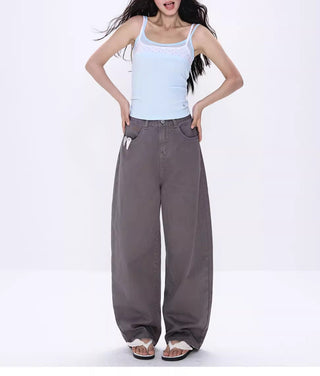 [NECY] gray wide jeans