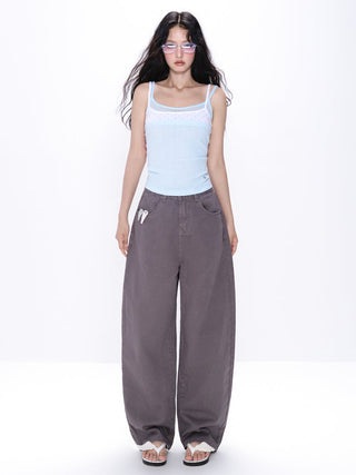 [NECY] gray wide jeans