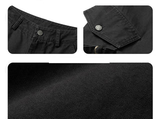 [NECY] pocket cropped overalls