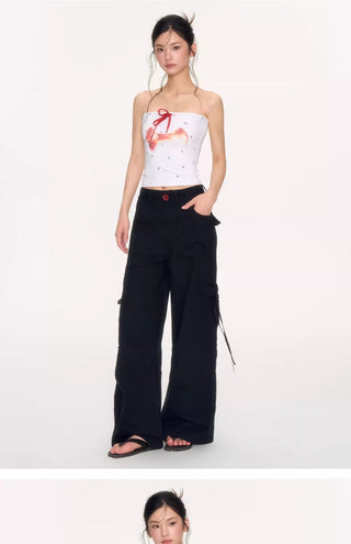 [NECY] apple core tube top bow