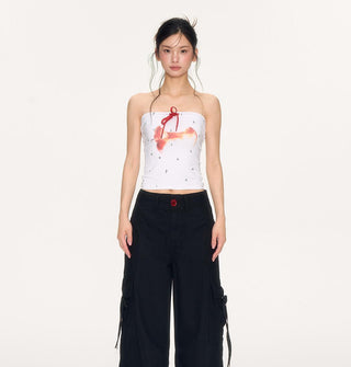[NECY] apple core tube top bow