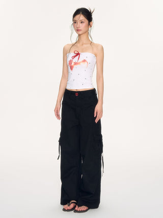 [NECY] apple core tube top bow